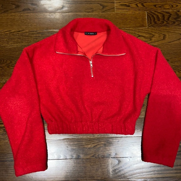 ☀️ Zaful Fuzzy croppedSweater - Picture 1 of 7
